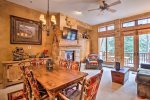 Dining room table is the perfect setting for a holiday meal